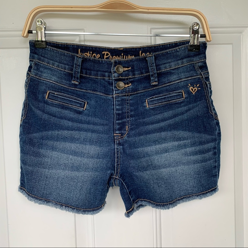 •Justice Premium• Denim Stretch Shorts - Size 12.5